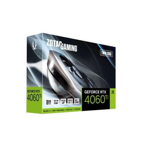 VGA ZOTAC RTX 4060 TI TWIN EDGE ,NV,RTX4060TI,GDDR6,8GB,128BIT,HDMI+3DP,3 VENTILADORES (ZT-D40610E-10M)