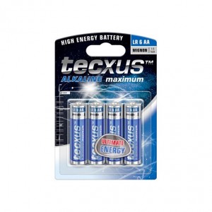 PILAS ALCALINAS TECXUS AA (PACK 4) LR 6 4-BL tecxus 23633  