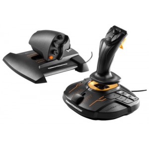 Thrustmaster T-16000M FCS Hotas Negro, Naranja USB Palanca de mando Analógico/Digital MAC, PC