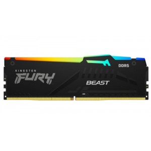 MEMORIA KINGSTON FURY BEAST RGB DDR5 16GB KIT2 4800MT/S  CL3