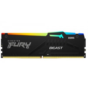 MEMORIA KINGSTON FURY BEAST RGB DDR5 16GB KIT2 5600MT/S  CL4