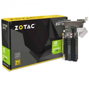 VGA ZOTAC GT 710 2GB DDR3,NV,GT710,DDR3,2GB,64BIT,VGA+DVI+HDMI,DISIPADOR,LOW PROFILE BRACKET (ZT-71310-10L)