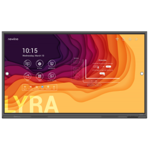 NEWLINE LYRA TT-8621Q -MONITOR TACTIL 86",ANDROID 11, MULTI USER, MM  2X20W, WIFI 6 + BT, CRISTAL ANTIMICROB., USB-C 65W, 4GB RAM/64GB ROM, 20 PTOS., RECON. OBJS., RES. 4K, CAST (PROYEC. INALAM.), BROADC. (STREAMING), DISPL MGMNT, OPS OPC., 3 AÑOS ON
