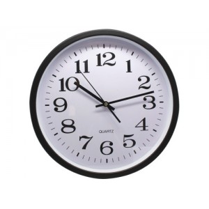 RELOJ OFICINA GRANDE 35 CM NEGRO BISMARK 329869