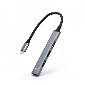 EWENT Hub Slim tipo C 4 puertos