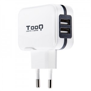 TooQ TQWC-1S02WT Cargador de pared 2 USB Blanco