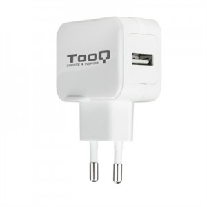 Tooq TQWC-1S01WT Cargador de pared 1 USB, Blanco