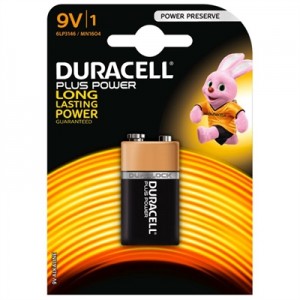Duracell Pila Alcalina Plus Power LR61 9V