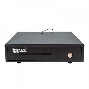 iggual Cajón Portamonedas IRON-15 37cm 4+8 negro