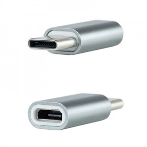 Nanocable Adaptador USB-C/M-MicroB/H, Aluminio