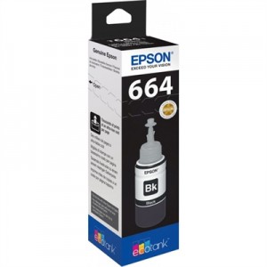 Epson Botella Tinta Ecotank T6641 Negro 70ml