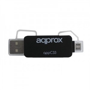 approx APPC33 Adaptador microSD/SD/MMC a USB/micro
