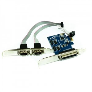 approx! PCIE1P2S tarjeta 2 Serie/1 Paralelo PCI-E