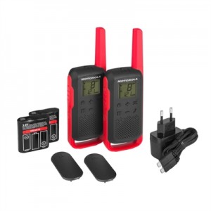 MOTOROLA T62 Walkie Talkie 8Km 16CH Rojo Duo