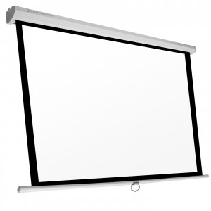 Pantalla manual videoproyector pared y techo
