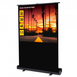 Pantalla manual portatil suelo videoproyector phoenix