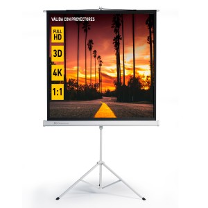Pantalla manual tripode videoproyector phoenix 80pulgadas
