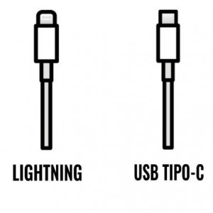 Cable de Carga Apple de conector USB-C a Lightning/ 1m
