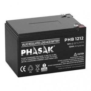 Batería Phasak PHB 1212 compatible con SAI/UPS PHASAK según especificaciones