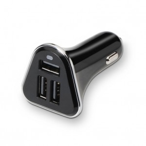 CARGADOR DE COCHE USB TQCC-2003 3xUSB 5.2 A(TOTAL) AI-TECH NEGRO