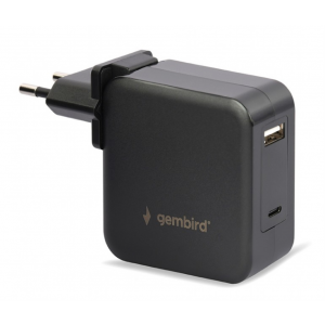 CARGADOR UNIVERSAL PARA PORTATIL GENBIRD 60W NEGRO