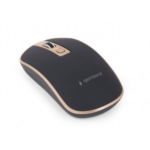 RATON GEMBIRD WIRELESS OPTICAL BLACK GOLD